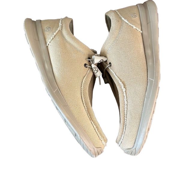Roper Chillin’ Mens Tan Canvas Slip on Loafer Comfort Shoes 14 - Picture 8 of 16